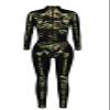 Honeystore Women's Skeleton Bodysuit Halloween Costume Bodycon Catsuit Jumpsuit BAX-161 L view 4