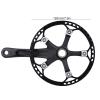 Bicycle Accessories 45/47/53T Bicycle Chainwheel Aluminium Alloy Bicycle Single Speed Hollow Integration Crankset Conversion Cranks Bike Parts (Color : 45T) view 3