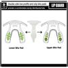 COOLLO SPORTS Lip Guard Mouthguard MAXX/Might Football and High Impact Sports Lip Protector for Adults & Youth (Strap Included) (Golden Black Fangs -(One Layer), with Case (Adult 8+)) view 4