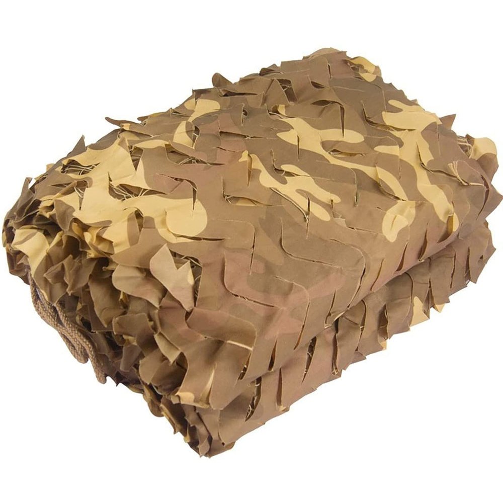 BcofoA Desert Camouflage net, Desert Theme Decoration, Camping Hunting, car Tent Hiding, Customizable. (Size : 25M/6.5616FT)