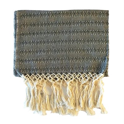 ALKIMIA INC Mexican Handmade Cotton Rebozo Shawl (Black, Medium)