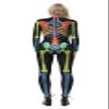 Honeystore Women's Skeleton Bodysuit Halloween Costume Bodycon Catsuit Jumpsuit BAX-162 S view 2