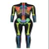 Honeystore Women's Skeleton Bodysuit Halloween Costume Bodycon Catsuit Jumpsuit BAX-162 S view 4