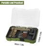 Swiss+Tech Universal Handgun Cleaning Kit, 16 Piece Gun Cleaning Kit with Cleaning Rod, Bore Brushes, Gun Cleaning Jags and Cleaning Patches, for Pistol and Handguns, Portable Case Included view 2