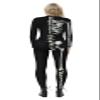 Honeystore Women's Skeleton Bodysuit Halloween Costume Bodycon Catsuit Jumpsuit BAX-163 S view 2