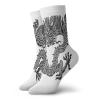 GULTMEE Funky Colorful Cushion Sport Socks,Legendary Ancient Fantasy Figure Art Symbolic Character Monochrome Design,Athletic Cushioned Running Performance Crew Socks For Men/Women, -12 inch view 1
