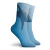 GULTMEE Shark Fashion Compression Socks,Fish Swimming In The Ocean Underwater,Performance Polyester Cushioned Athletic Crew Socks for Running,Athletic,Pale Blue -12 inch view 2