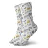 GULTMEE Funny Compression Socks Women and Men,Statue Of Liberty New York City Hotdog Manhattan Bridge American Illustration,Best for Circulation,Running,Athletic,Nurse,Travel, -12 inch view 1