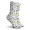 GULTMEE Funny Compression Socks Women and Men,Statue Of Liberty New York City Hotdog Manhattan Bridge American Illustration,Best for Circulation,Running,Athletic,Nurse,Travel, -12 inch view 2