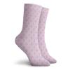 Ikat Fashion Compression Socks,Classical Ethnic In Pastel Feminine Colors Retro Tribal Illustration,Performance Polyester Cushioned Athletic Crew Socks for Running,Athletic,Lilac White -12 inch view 2