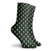 GULTMEE Alien Fashion Compression Socks,Supernatural Martians Fantastical Beings From Other,Performance Polyester Cushioned Athletic Crew Socks for Running,Athletic,Fern Green Black -12 inch view 2