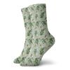 GULTMEE Funny Compression Socks Women and Men,Exotic Jasmine Flowers On Green Branches Pattern In Irregular Order,Best for Circulation,Running,Athletic,Nurse,Travel, -12 inch view 1