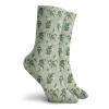 GULTMEE Funny Compression Socks Women and Men,Exotic Jasmine Flowers On Green Branches Pattern In Irregular Order,Best for Circulation,Running,Athletic,Nurse,Travel, -12 inch view 2
