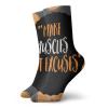 GULTMEE Fashion Compression Socks,Make Muscles Not Excuses Phrase With Modern Design Artistic Display,Performance Polyester Cushioned Athletic Crew Socks for Running,Athletic, -12 inch view 1