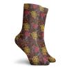 Garden Art Fashion Compression Socks,Botany Inspired Illustration With Flourishing Nature,Performance Polyester Cushioned Athletic Crew Socks for Running,Athletic,Multicolor -12 inch view 2