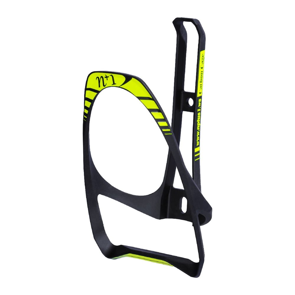 N+1 Carbon Fiber Lightweight Bike Water Bottle Holder- Bicycle Bottle Cage with Integrated Tire Levers and Steel Bolts for MTB, Road Bikes, and Mountain Bikes