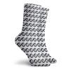 GULTMEE Geometric Fashion Compression Socks,Curlicue Wavy Ocean Aquatic Travel Cruise Maritime,Performance Polyester Cushioned Athletic Crew Socks for Running,Athletic,Dark Blue White -12 inch view 2