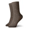 Brown Funny Compression Socks Women and Men,Dark Brown Backdrop Image With Motivational Letterings Hope Love Fun Happy,Best for Circulation,Running,Athletic,Nurse,Travel,Dark Brown And Cream -12 inch view 1