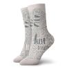 GULTMEE Just Breathe Funky Colorful Cushion Sport Socks,Love Is In The Air With,Athletic Cushioned Running Performance Crew Socks For Men/Women,Sage Green Beige -12 inch view 1