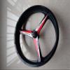 lightest and Strongest Metal Material Bike Rims Magnesium Alloy Material 20inch Snow Bike Wheels 85mm Width(one Wheel,Front or Rear,Black Color) view 4