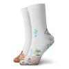 Jellyfish Funny Compression Socks Women and Men,Aquarium With Seashell Octopus Stones And Bubbles Funny Cartoon Print,Best for Circulation,Running,Athletic,Nurse,Travel,Blue Green Yellow -12 inch view 1