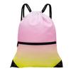 HOLYLUCK Drawstring Backpack Bag Sport Gym Sackpack (gradient yellow pink) view 1
