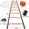 Pro Speed Agility Training SetIncludes 12 Rung 20ft Adjustable Agility Ladder with Carrying Bag, 12 Disc Cones, 4 Steel Stakes, 1 Running Parachute for Training Football, Soccer, Basketball Athletes view 3