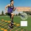 Pro Speed Agility Training SetIncludes 12 Rung 20ft Adjustable Agility Ladder with Carrying Bag, 12 Disc Cones, 4 Steel Stakes, 1 Running Parachute for Training Football, Soccer, Basketball Athletes view 4