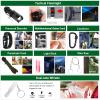 Emergency Survival Kit and First Aid Kit, 142Pcs Survival Gear and Supplies Equipment with Molle Pouch, Gift for Christmas Men Dad Husband Camping Essentials Hiking Hunting Outdoor Adventure (Black) view 2