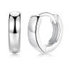 1 Pairs Small Hoop Earrings for Women Men, Sterling Silver Post Sleeper Cartilage Huggie Earring Set, 3mm in Width, Diameter in 10mm view 1