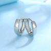 1 Pairs Small Hoop Earrings for Women Men, Sterling Silver Post Sleeper Cartilage Huggie Earring Set, 3mm in Width, Diameter in 10mm view 4