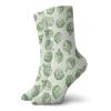 Artichoke Fashion Compression Socks,Fresh And Green Artichokes Hand Drawn Nature Agriculture Harvest,Performance Polyester Cushioned Athletic Crew Socks for Running,Athletic,Fern Green -12 inch view 1