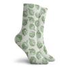 Artichoke Fashion Compression Socks,Fresh And Green Artichokes Hand Drawn Nature Agriculture Harvest,Performance Polyester Cushioned Athletic Crew Socks for Running,Athletic,Fern Green -12 inch view 2