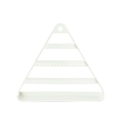 qiuqiu Triangle Jewelry Display Stand Wall Mounted Earring Holder Jewelry Holder Organizer Storage for Earrings Bracelet-wihte