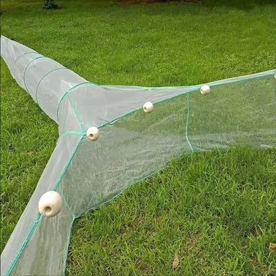 Lawaia White Fishing Net Trap Shrimp Carp Width 3/4/6/8/10M Mesh Fishing Trap Net Collapsible Fish Cage Fish Trap Net/Fishing Basket for Keeping Lures Crayfish Crab Fishes (8x1x3m)