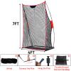 KAIDIDA Football Throwing Quarterback Net: 7x4FT Foldable Target Toss Training Game for Backyard Field Teens Adults Practice Gifts view 2