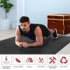 XQKXHZ Foam Mat Floor Tiles, Interlocking EVA Puzzle Exercise Mat, Soft Fitness Flooring for Gyms, Yoga, Workout, Exercising, Yoga, Camping, Playroom, 60 x 60 x 1cm,Black,6pcs view 4