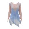 LIUHUO Figure Skating Children's Training Performance Skating Dress Gradient Blue view 1