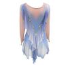 LIUHUO Figure Skating Children's Training Performance Skating Dress Gradient Blue view 2