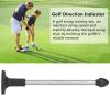 EVTSCAN Golf Alignment Sticks Golf Direction Indicator Cutting Club Exercise Assisted Rod Swing Corrector Teaching Tool(Black) view 2