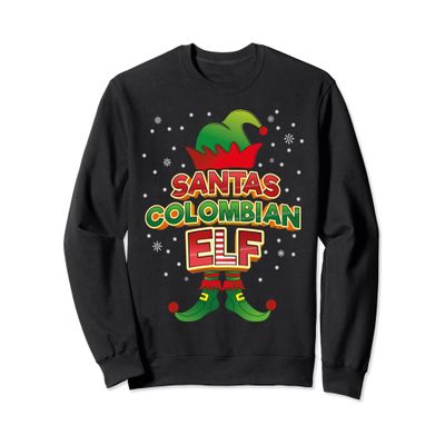 Colombian Elf Christmas Matching Costumes X-Mas Sweatshirt