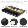 ALAZA Audio Cassette Tape Music Business Card Holder Leather, Stainless Steel Slim Pocket Wallet Business Card Carrier Case Holder view 3