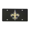 FANMATS 33613 New Orleans Saints 3D Black License Plate view 1