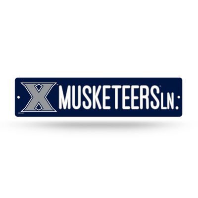 Rico Industries NCAA Xavier Musketeers Plastic Street Sign