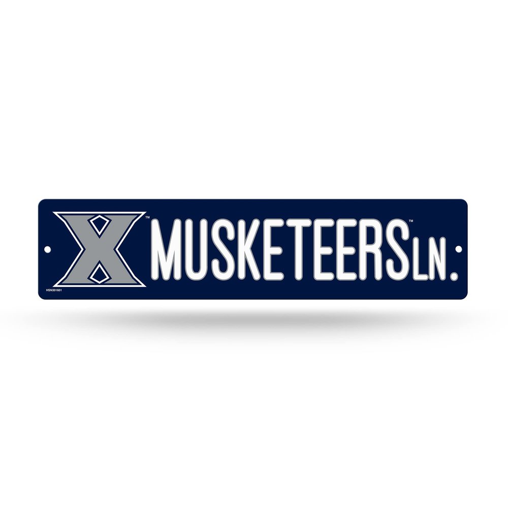 Rico Industries NCAA Xavier Musketeers Plastic Street Sign