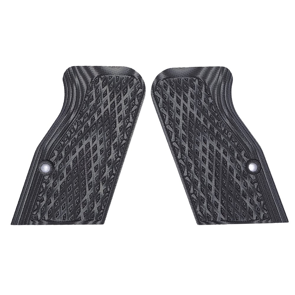 Guuun G10 Grips for Tanfoglio Tactical Palm Diamond Cut Big Scoop Texture - Short Length