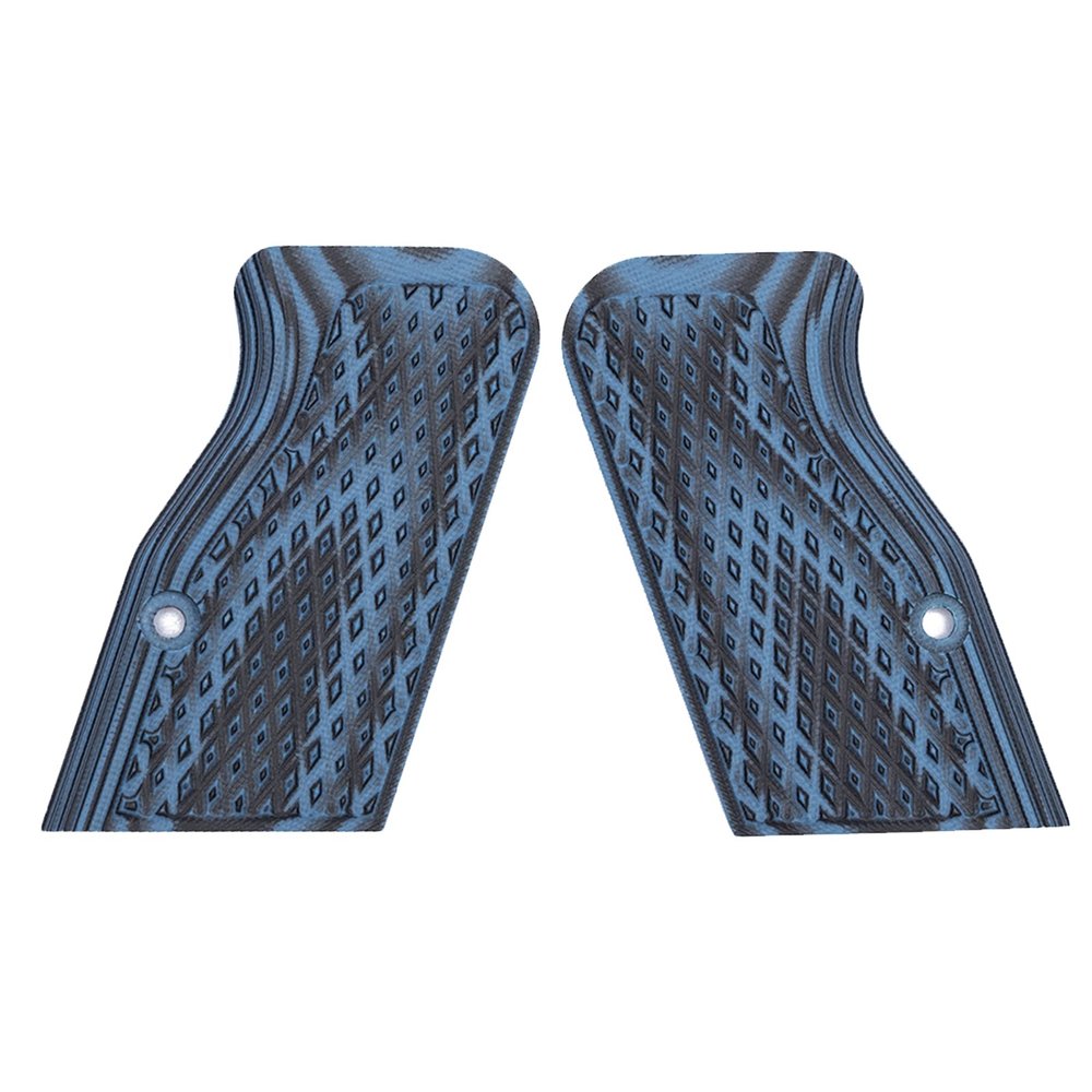 Guuun G10 Grips for Tanfoglio Tactical Palm Diamond Cut Big Scoop Texture - Short Length