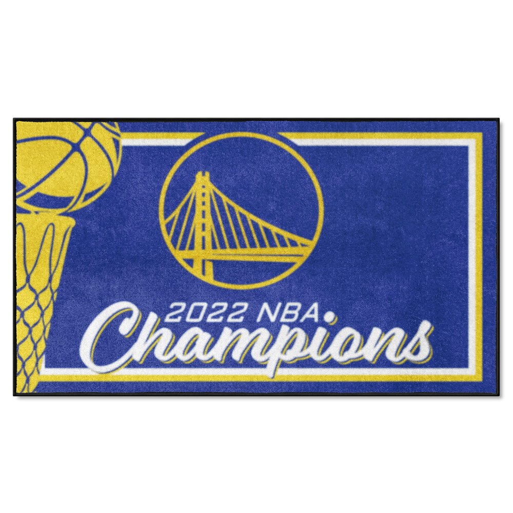FANMATS 33589 Golden State Warriors 2022 NBA Finals Champions 3x5 Rug