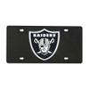 FANMATS 33612 Las Vegas Raiders 3D Black License Plate view 1