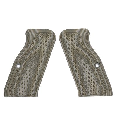 Guuun G10 Grips for Tanfoglio Tactical Palm Diamond Cut Big Scoop Texture - Medium Length